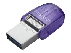 Kingston DataTraveler microDuo 3C USB-flashstasjon - 128 GB - USB 3.2 Gen 1 / USB-C