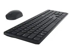 Dell Pro KM5221W - Tastatur- og mussett trådløs - 2.4 GHz - QWERTY - Pan Nordic - svart - for Latitude 3320, 3520, 7320 Detachable; Vostro 15 3515; XPS 17 9710