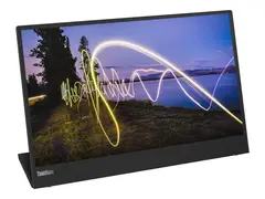 Lenovo ThinkVision M15 - LED-skjerm 15.6" - portabel - 1920 x 1080 Full HD (1080p) @ 60 Hz - IPS - 250 cd/m² - 1000:1 - 6 ms - 2xUSB-C - ravnsort - Campus