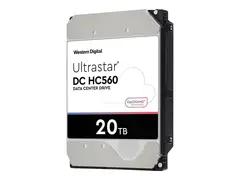 WD Ultrastar DC HC560 - Harddisk kryptert - 20 TB - intern - 3.5" - SATA 6Gb/s - 7200 rpm - buffer: 512 MB - Self-Encrypting Drive (SED), TCG Enterprise