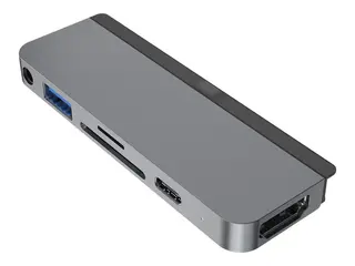 HyperDrive 6-in-1 USB-C Hub - dokkingstasjon USB-C - HDMI