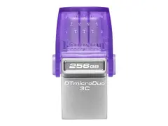 Kingston DataTraveler microDuo 3C USB-flashstasjon - 256 GB - USB 3.2 Gen 1 / USB-C