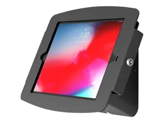 Compulocks iPad Mini 8.3" Space Enclosure AV Conference Room Capsule Monteringssett (hus, sokkel) - 25° synsvinkel - for nettbrett - AV-konferanseromkapsel - låsbar - høyverdig stål, høyverdig aluminium - svart - skjermstørrelse: 8.3" - monteringsgrensesnitt: 100 x 100 mm - veggmonterbar, skranketopp - for Apple iPad mini (6. generasjon)