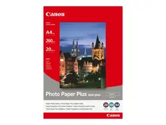 Canon Photo Paper Plus SG-201 - Halvblank A4 (210 x 297 mm) - 260 g/m² - 20 ark fotopapir - for PIXMA iP3680, MG8250, MP198, MP228, MP245, MP258, MP476, PRO-1, PRO-10, 100, TS7450; S450