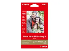 Canon Photo Paper Plus Glossy II PP-201 - Blank 100 x 150 mm - 260 g/m² - 50 ark fotopapir - for PIXMA iP2600, iP2700, iX7000, MG2555, MG8250, mini320, MP520, MX7600, MX850, TS7450