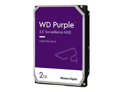 WD Purple Surveillance WD23PURZ Harddisk - 2 TB - intern - 3.5" - SATA 6Gb/s - buffer: 64 MB