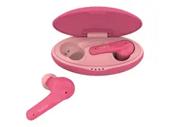 Belkin SoundForm Nano for Kids True wireless-hodetelefoner med mikrofon - i øret - Bluetooth - rosa