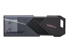 Kingston DataTraveler Onyx - USB-flashstasjon 128 GB - USB 3.2 Gen 1 - matt svart