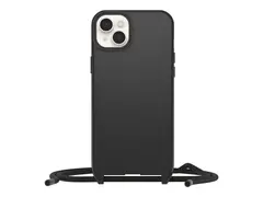 OtterBox React Series - Baksidedeksel for mobiltelefon halskjede - MagSafe-samsvar - svart - for Apple iPhone 14 Plus
