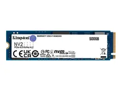 Kingston NV2 - SSD - 500 GB - intern M.2 2280 - PCIe 4.0 x4 (NVMe) - for Intel Next Unit of Computing 12 Pro Kit - NUC12WSKi5