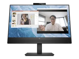 HP M24m Conferencing Monitor - LED-skjerm 24" (23.8" synlig) - 1920 x 1080 Full HD (1080p) @ 75 Hz - IPS - 300 cd/m² - 1000:1 - 5 ms - HDMI, DisplayPort, USB-C - høyttalere - svart stativ, svart hode