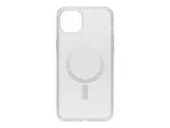 OtterBox Symmetry Plus - Baksidedeksel for mobiltelefon antimikrobielt - MagSafe-samsvar - polykarbonat, syntetisk gummi, 50 % resirkulert plast - blank, stjernepulver (glans) - glatt design - for Apple iPhone 14 Plus