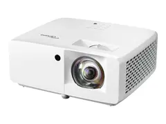 Optoma ZW350ST - DLP-projektor laser - portabel - 3D - 3600 lumen - WXGA (1280 x 800) - 16:9 - kortkast fast linse