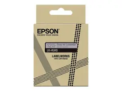 Epson LabelWorks LK-4UAS - Grått på lavendel Rull (1,2 cm x 8 m) 1 kassett(er) hengeboks - tapepatron - for LabelWorks LW-C410, LW-C610
