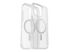 OtterBox Symmetry Series Clear Baksidedeksel for mobiltelefon - MagSafe-samsvar - polykarbonat, syntetisk gummi, sølvfosfatglass - stjernestøv (klart glitter) - for Apple iPhone 15 Pro Max