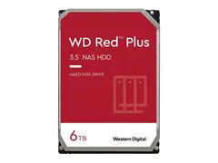 WD Red Plus WD60EFPX - Harddisk - 6 TB - intern 3.5" - SATA 6Gb/s - 5400 rpm - buffer: 256 MB