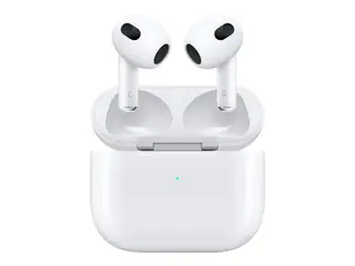 Apple AirPods with Lightning Charging Case 3. generasjon - True wireless-hodetelefoner med mikrofon - ørepropp - Bluetooth - hvit