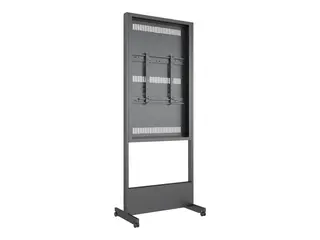 Multibrackets M Pro Series Enclosure Totem Stativ - for LCD-skjerm - innendørs - stål - svart - skjermstørrelse: 65" - plassering på gulv