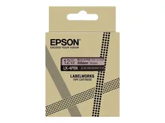 Epson LabelWorks LK-6TKN - Metallisk gull på klart - Rull (2,4 cm x 9 m) 1 kassett(er) hengeboks - tapepatron - for LabelWorks LW-C610