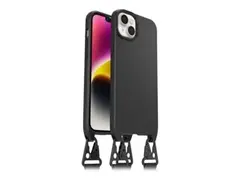 OtterBox React Series - Baksidedeksel for mobiltelefon halskjede - MagSafe-samsvar - svart - for Apple iPhone 14 Plus
