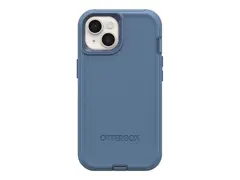 OtterBox Defender Series - Baksidedeksel for mobiltelefon MagSafe-samsvar - polykarbonat, syntetisk gummi - baby blue jeans (blue) - for Apple iPhone 14 Plus, 15 Plus
