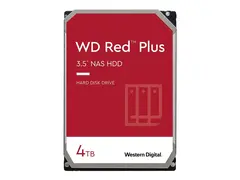 WD Red Plus WD40EFPX - Harddisk - 4 TB - intern 3.5" - SATA 6Gb/s - 5400 rpm - buffer: 256 MB