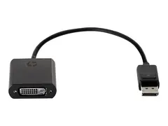 HP DisplayPort to DVI-D Adapter DisplayPort-adapter - enkeltlenke - DisplayPort (hann) til DVI-D (hunn) - 19 cm - låst