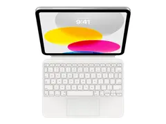 Apple Magic Keyboard Folio - Tastatur og folioveske med styrepute - Apple Smart connector - QWERTY - Internasjonal engelsk / kanadisk fransk - for 10.9-inch iPad (10. generasjon)