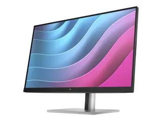 HP E24 G5 PVC Free - E-Series - LED-skjerm 23.8" - 1920 x 1080 Full HD (1080p) @ 75 Hz - IPS - 250 cd/m² - 1000:1 - 5 ms - HDMI, DisplayPort, USB - svart hode, svart og sølv (stativ)