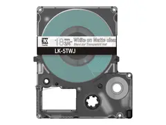 Epson LabelWorks LK-5TWJ - Hvitt på matt klart Rull (1,8 cm x 8 m) 1 kassett(er) hengeboks - tapepatron