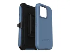 OtterBox Defender Series - Baksidedeksel for mobiltelefon MagSafe-samsvar - polykarbonat, syntetisk gummi - baby blue jeans (blue) - for Apple iPhone 15 Pro