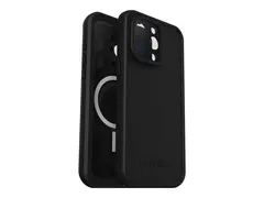 OtterBox FRE - Beskyttende vanntett eske for mobiltelefon MagSafe-samsvar - svart - for Apple iPhone 15 Pro Max