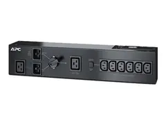 APC Service Bypass Panel - Strømfordelerenhet (kan monteres i rack) AC 230 V - 3000 VA - inngang: IEC 60320 C20 - utgangskontakter: 8 - 2U - svart - for P/N: AR3003, AR3003SP, SRT1000RMXLI, SRT1000RMXLI-NC, SRT2200XLI-KR, SRT5KRMXLW-TW