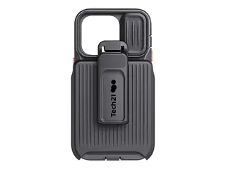Tech21 Evo Max - Baksidedeksel for mobiltelefon robust - holster - MagSafe-samsvar - FlexShock - svart - for Apple iPhone 14 Pro