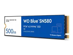 WD Blue SN580 - SSD - 500 GB - intern M.2 2280 - PCIe 4.0 x4 (NVMe)