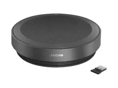 Jabra Speak2 75 MS - Høyttalende håndfri telefon Bluetooth - trådløs - USB-C, USB-A - mørk grå - Certified for Microsoft Teams Rooms, Optimized for Microsoft Teams, Microsoft Swift Pair Certified