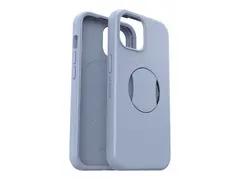 OtterBox OtterGrip Symmetry Series - Baksidedeksel for mobiltelefon MagSafe-samsvar - polykarbonat, syntetisk gummi - you do blue (blue) - for Apple iPhone 15