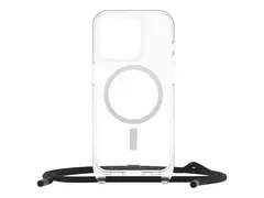 OtterBox React Series - Baksidedeksel for mobiltelefon halskjede - MagSafe-samsvar - plastikk - stjernestøv (klart glitter) - for Apple iPhone 15 Pro