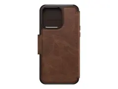 OtterBox Strada Series Folio - Lommebok for mobiltelefon MagSafe-samsvar - lær - espresso (brown) - for Apple iPhone 15 Pro Max