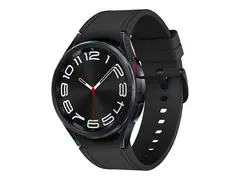 Samsung Galaxy Watch6 Classic - 43 mm - smartklokke med bånd hybrid økoskinn - svart - båndbredde: S/M - display 1.3" - 16 GB - LTE, NFC, Wi-Fi, Bluetooth - 4G - 52 g - svart