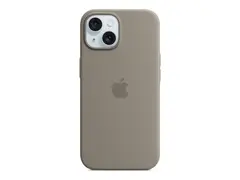 Apple - Baksidedeksel for mobiltelefon - MagSafe-samsvar silikon - leire - for iPhone 15