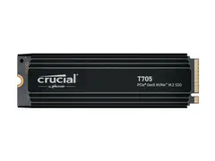 Crucial T705 - SSD - kryptert - 1 TB - intern M.2 2280 - PCI Express 5.0 (NVMe) - TCG Opal Encryption 2.01 - integrert kjøle