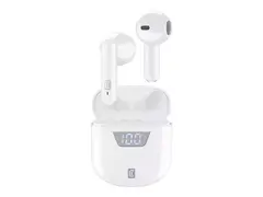 Cellular Line SEEK - True wireless-hodetelefoner med mikrofon i øret - Bluetooth - hvit