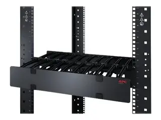 APC Horizontal Cable Manager Single-Sided with Cover Rack-kabelføringssett - svart - 1U - 19" - for P/N: SMTL1000RMI2UC, SMX1000C, SMX1500RM2UC, SMX1500RM2UCNC, SMX750C, SMX750CNC