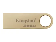 Kingston DataTraveler SE9 G3 - USB-flashstasjon 256 GB - USB 3.2 Gen 1 - gull