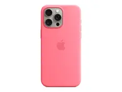 Apple - Baksidedeksel for mobiltelefon MagSafe-samsvar - silikon - rosa - for iPhone 15 Pro Max