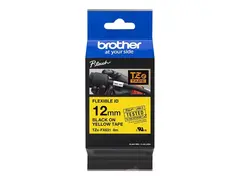 Brother TZe-FX631 - Svart på gult Rull (1,2 cm x 8 m) 1 kassett(er) fleksibel ID-tape - for Brother PT-D210, D600, H110; P-Touch PT-1005, D200, D410, D450, D460, D610, E550, H110