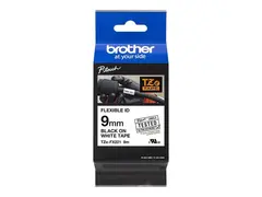 Brother TZe-FX221 - Svart på hvitt - Rull (0,9 cm x 8 m) 1 kassett(er) fleksibelt bånd for Brother PT-H200; P-Touch PT-E550, P900; P-Touch Cube Plus PT-P710; P-Touch Pro PT-H111