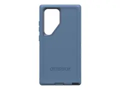 OtterBox Defender Series - Baksidedeksel for mobiltelefon robust - polykarbonatskall, glidetrekk i syntetisk gummi, polykarbonathylster - babyblå jeans (blå) - for Samsung Galaxy S24 Ultra