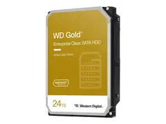 WD Gold - Harddisk - Enterprise 24 TB - intern - 3.5" - SATA 6Gb/s - 7200 rpm - buffer: 512 MB